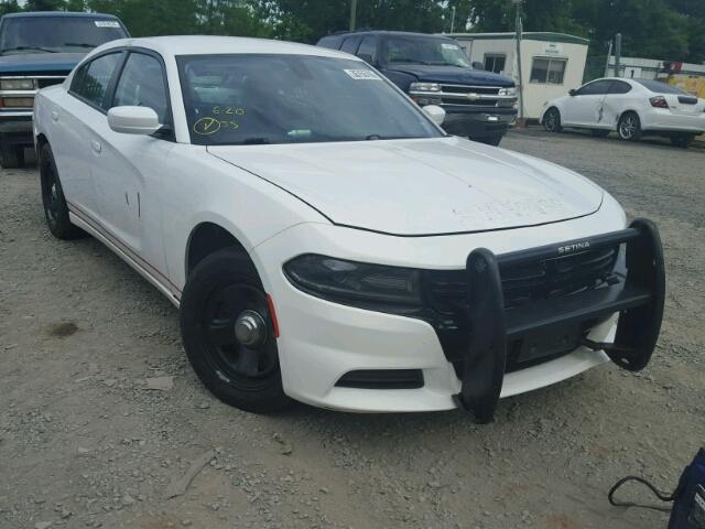 2C3CDXAT4FH785439 - 2015 DODGE CHARGER PO WHITE photo 1