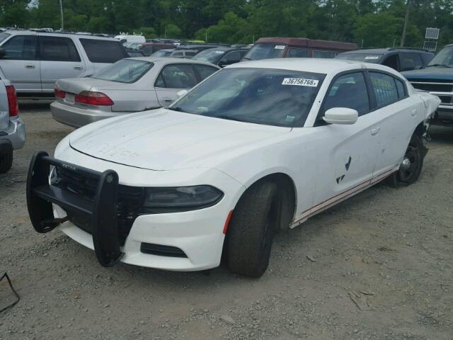 2C3CDXAT4FH785439 - 2015 DODGE CHARGER PO WHITE photo 2
