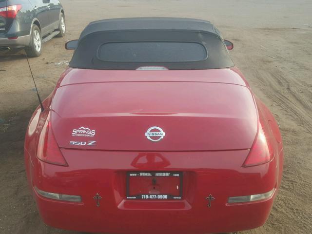 JN1AZ36D15M700022 - 2005 NISSAN 350Z ROADS RED photo 6