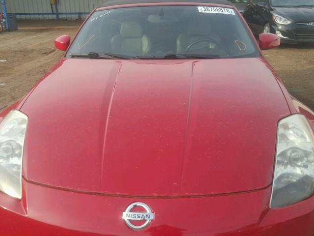 JN1AZ36D15M700022 - 2005 NISSAN 350Z ROADS RED photo 9