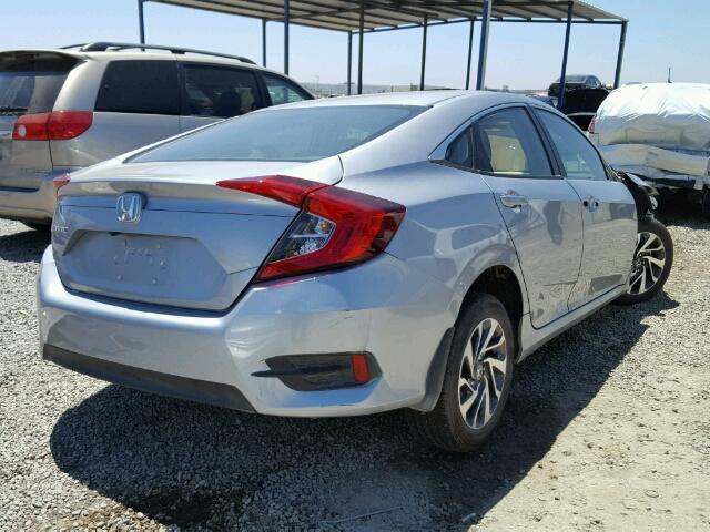 19XFC2F84GE059662 - 2016 HONDA CIVIC EX SILVER photo 4