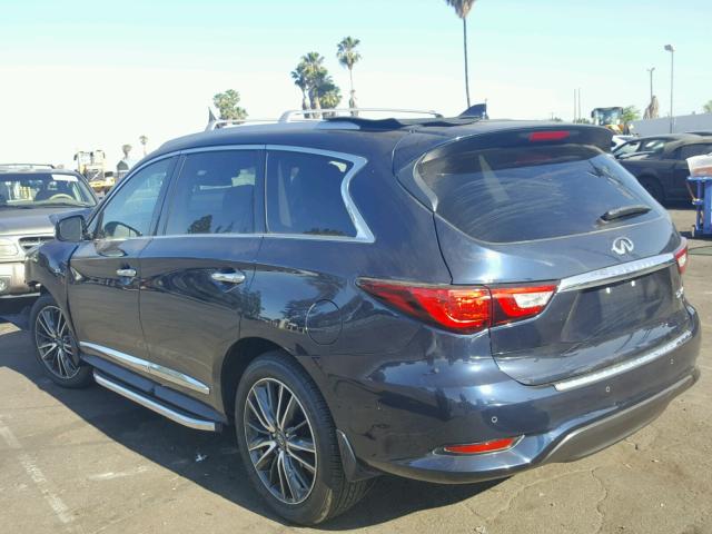 5N1DL0MN4HC556168 - 2017 INFINITI QX60 BLUE photo 3