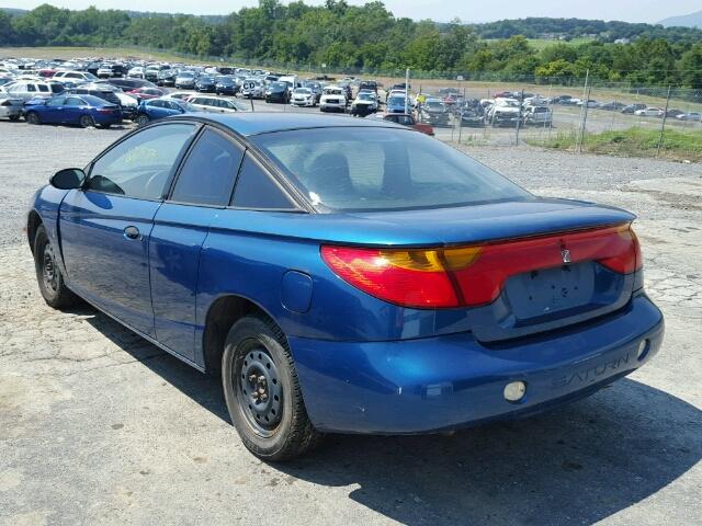 1G8ZP12882Z290668 - 2002 SATURN SC1 BLUE photo 3