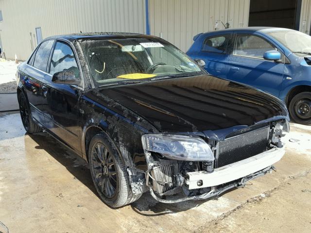 WAUAF78E48A086895 - 2008 AUDI A4 2.0T BLACK photo 1