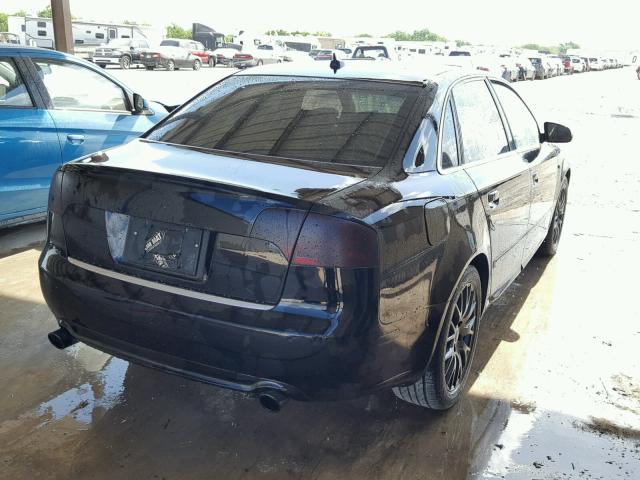 WAUAF78E48A086895 - 2008 AUDI A4 2.0T BLACK photo 4