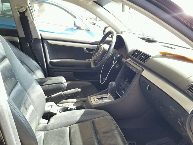 WAUAF78E48A086895 - 2008 AUDI A4 2.0T BLACK photo 5
