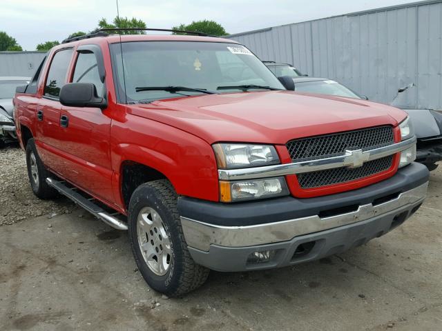 3GNEC13T53G294883 - 2003 CHEVROLET AVALANCHE RED photo 1