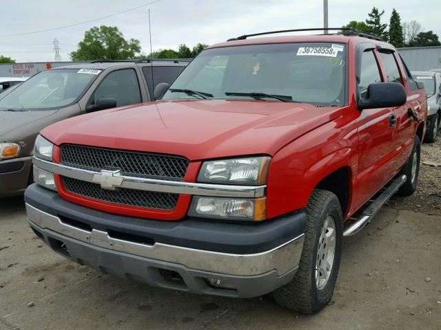 3GNEC13T53G294883 - 2003 CHEVROLET AVALANCHE RED photo 2