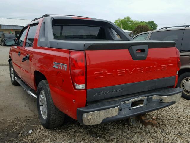 3GNEC13T53G294883 - 2003 CHEVROLET AVALANCHE RED photo 3