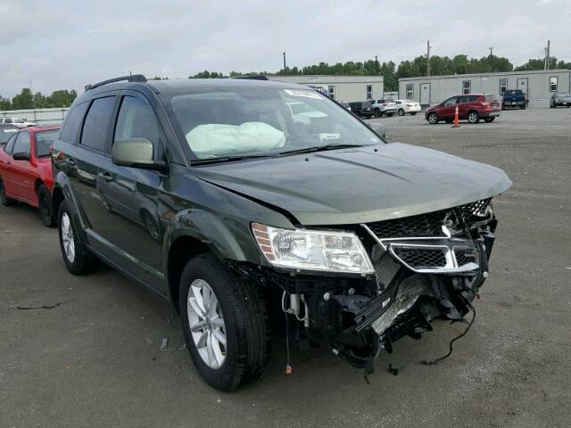 3C4PDCBG8HT593863 - 2017 DODGE JOURNEY SX GREEN photo 1