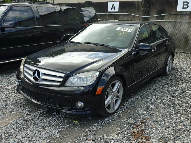 WDDGF5EB2AA391691 - 2010 MERCEDES-BENZ C300 BLACK photo 2