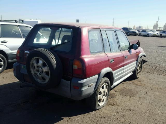 JT3GP10V4V7021576 - 1997 TOYOTA RAV4 BURGUNDY photo 4