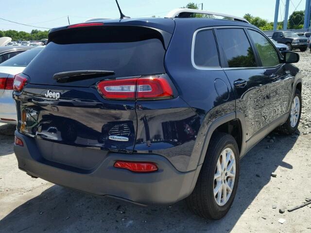 1C4PJMCB3GW187919 - 2016 JEEP CHEROKEE L BLUE photo 4