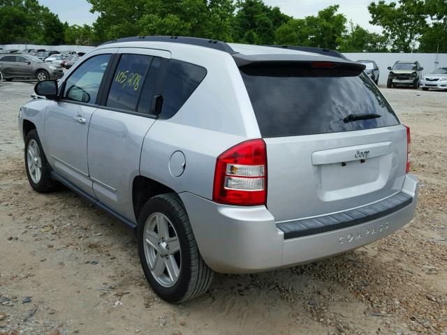 1J4NT4FB1AD553788 - 2010 JEEP COMPASS SP SILVER photo 3