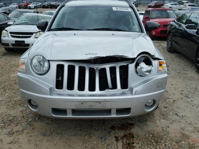 1J4NT4FB1AD553788 - 2010 JEEP COMPASS SP SILVER photo 9
