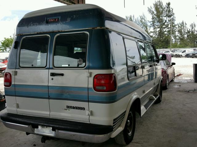 2B6HB21ZXVK529388 - 1997 DODGE RAM VAN B2 TWO TONE photo 4