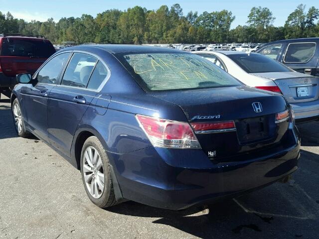 1HGCP2F79BA115204 - 2011 HONDA ACCORD EX BLUE photo 3