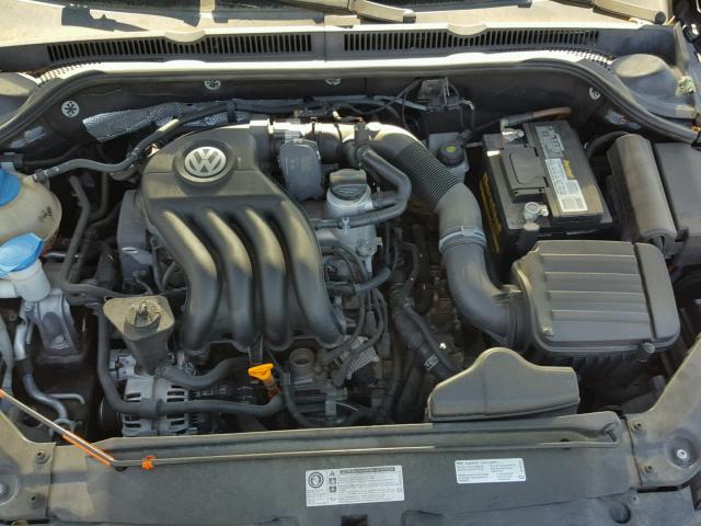 3VW2K7AJ8CM385518 - 2012 VOLKSWAGEN JETTA BASE Սև լուսանկար 7