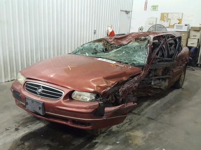2G4WB52K6X1593003 - 1999 BUICK REGAL LS BURGUNDY photo 2