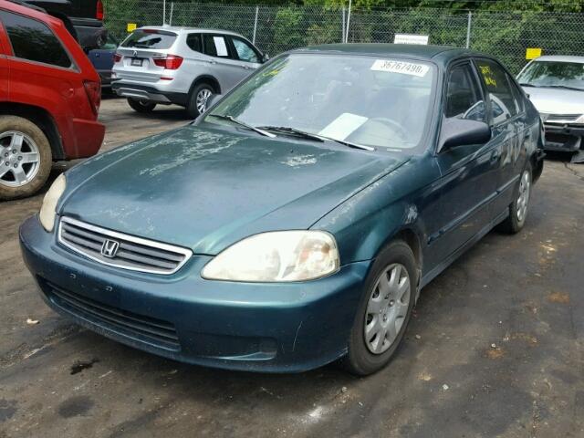 2HGEJ661XXH514032 - 1999 HONDA CIVIC BASE GREEN photo 2