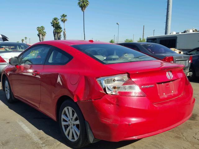 2HGFG3B06CH526283 - 2012 HONDA CIVIC EXL RED photo 3