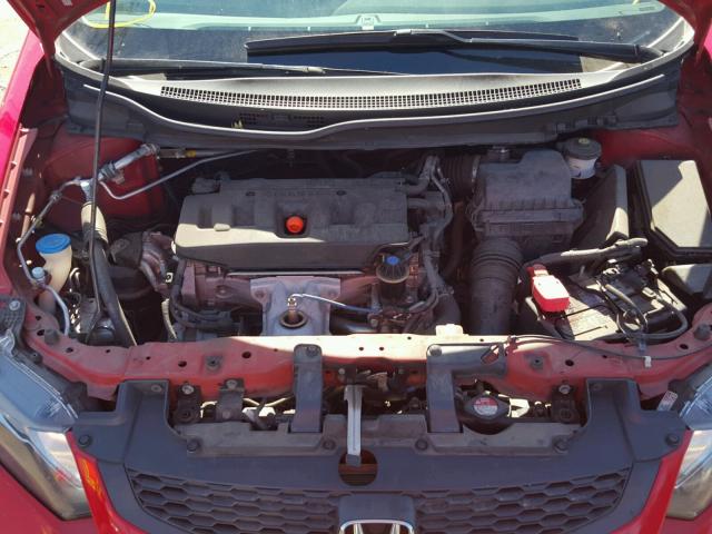 2HGFG3B06CH526283 - 2012 HONDA CIVIC EXL RED photo 7