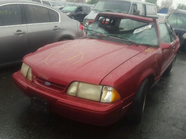 1FACP40M7PF144547 - 1993 FORD MUSTANG LX RED photo 2