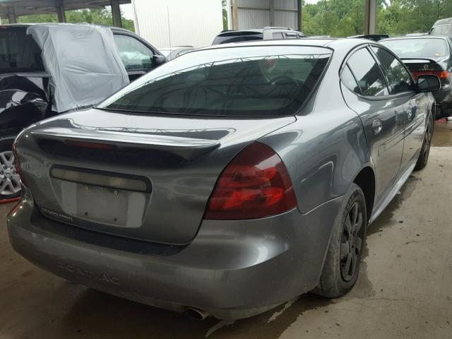 2G2WP522251185962 - 2005 PONTIAC GRAND PRIX GRAY photo 4