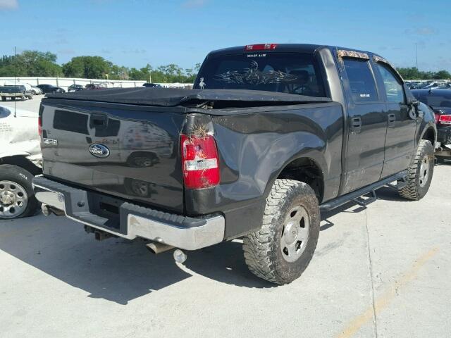 1FTPW14576KB23462 - 2006 FORD F150 SUPER GRAY photo 4