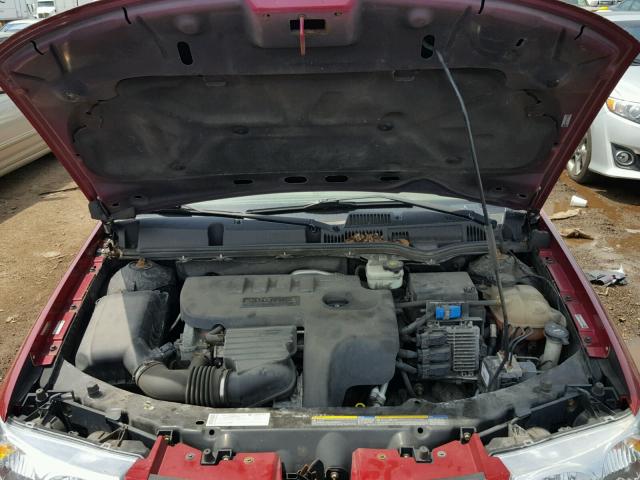 1G8AL58F07Z181070 - 2007 SATURN ION LEVEL RED photo 7