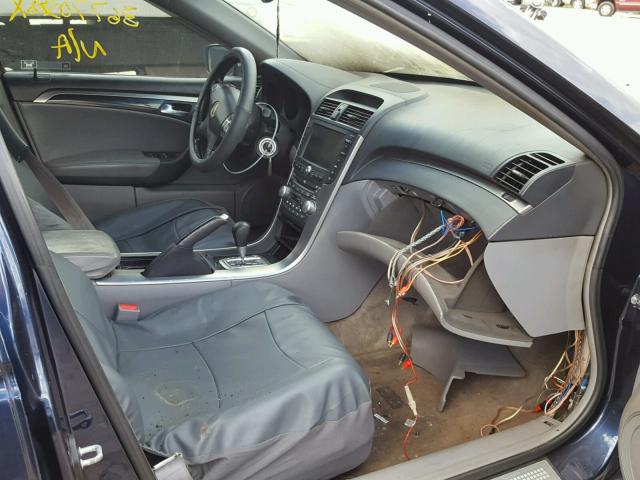 19UUA66235A028940 - 2005 ACURA TL BLUE photo 5