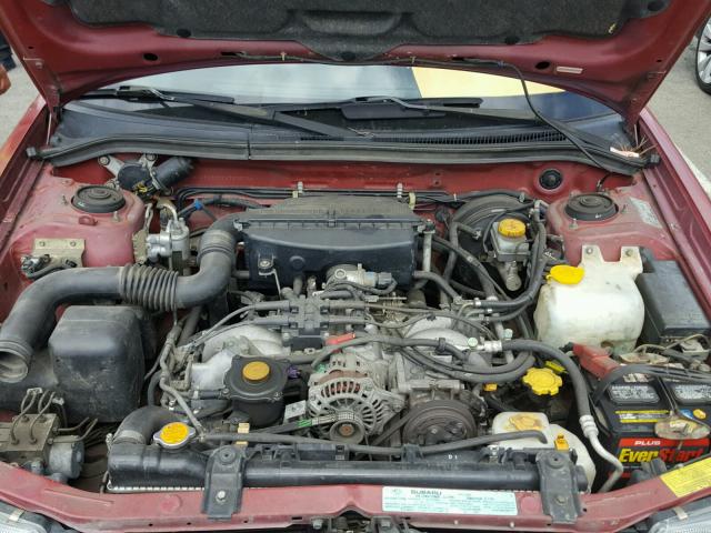 JF1SF6559YH727879 - 2000 SUBARU FORESTER S RED photo 7