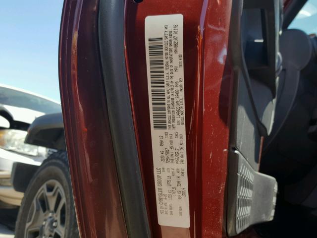 1J4AA2D10AL103493 - 2010 JEEP WRANGLER S BURGUNDY photo 10