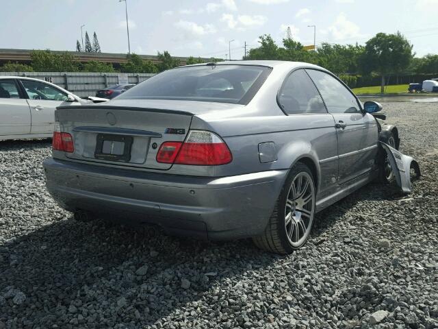 WBSBL93495PN62487 - 2005 BMW M3 GRAY photo 4