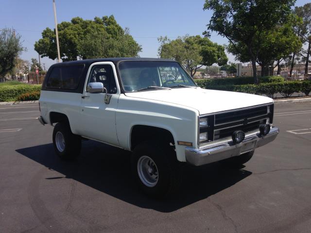 1G8EK18L1GF145442 - 1986 CHEVROLET BLAZER K10 WHITE photo 1