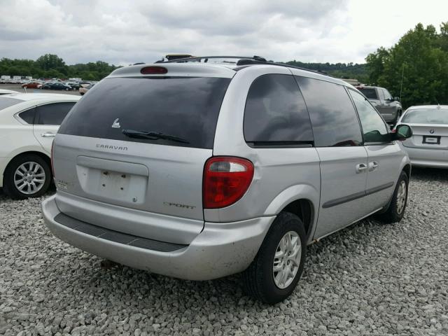 1D4GP45333B294106 - 2003 DODGE CARAVAN SP SILVER photo 4