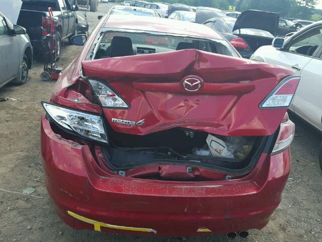 1YVHZ8BH6C5M28120 - 2012 MAZDA 6 I RED photo 9