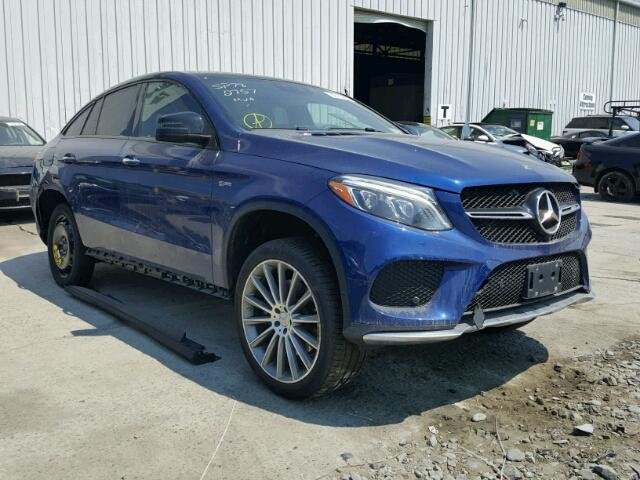 4JGED6EB5HA083241 - 2017 MERCEDES-BENZ GLE COUPE BLUE photo 1