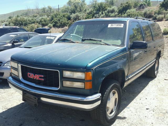 1GKFK16K2SJ751217 - 1995 GMC SUBURBAN K TEAL photo 2