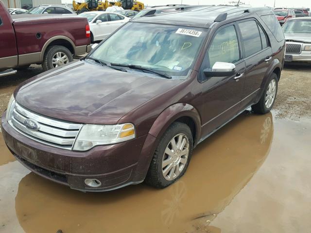 1FMDK03W99GA05094 - 2009 FORD TAURUS X L MAROON photo 2