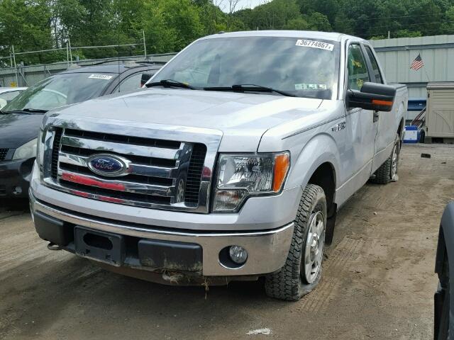 1FTFX1EF0BKD24727 - 2011 FORD F150 SUPER SILVER photo 2