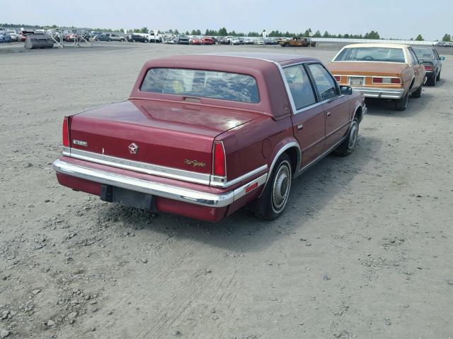 1C3BC6636KD403792 - 1989 CHRYSLER NEW YORKER 栗色 照片 4