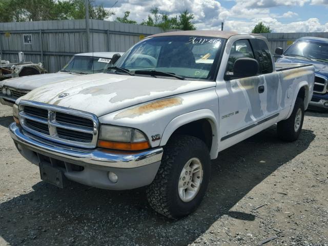 1B7GG23Y0VS179742 - 1997 DODGE DAKOTA WHITE photo 2