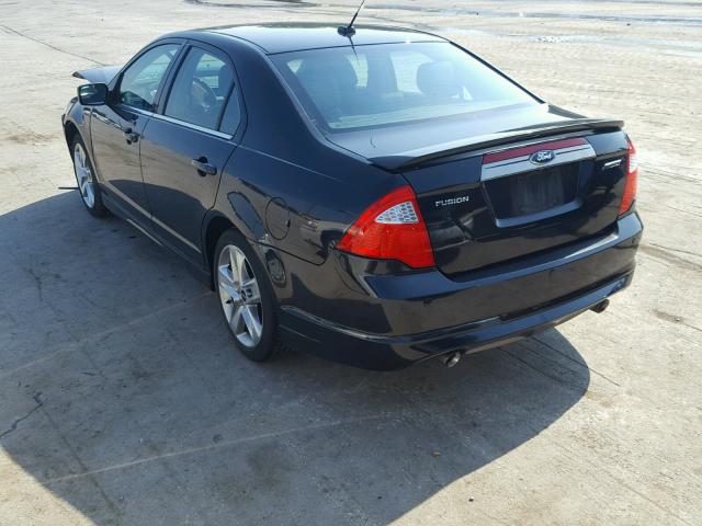 3FAHP0KC7BR209167 - 2011 FORD FUSION SPO BLACK photo 3