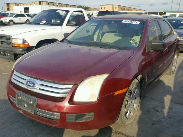 3FAHP06Z67R277529 - 2007 FORD FUSION S RED photo 2