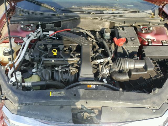3FAHP06Z67R277529 - 2007 FORD FUSION S RED photo 7