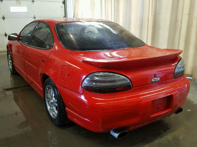 1G2WR52122F186101 - 2002 PONTIAC GRAND PRIX RED photo 3