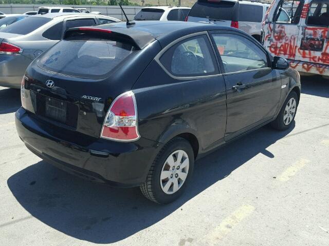 KMHCM36C89U115256 - 2009 HYUNDAI ACCENT GS BLACK photo 4