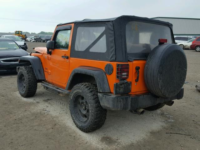 1C4AJWAGXCL154668 - 2012 JEEP WRANGLER S ORANGE photo 3