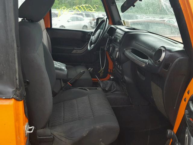 1C4AJWAGXCL154668 - 2012 JEEP WRANGLER S ORANGE photo 5